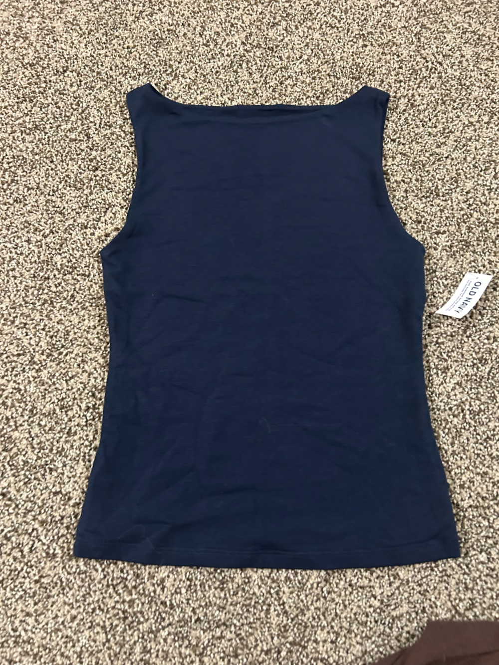 Old Navy Women's Navy High Neck Sleeveless Tank Top